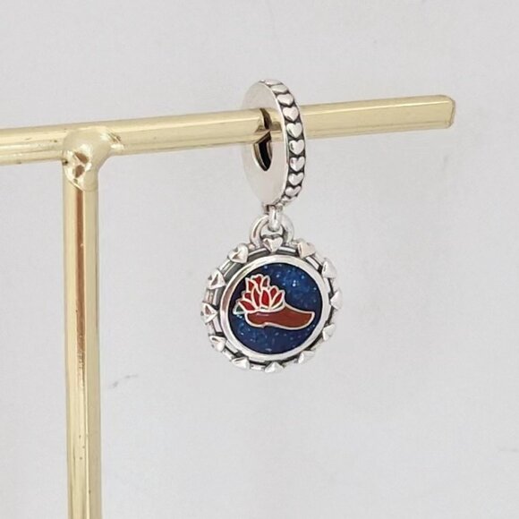 Pandora Wooden Shoe & Red Tulips Holland Dangle Charm - Picture 6 of 6